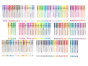 Set 140 piese, Pixuri cu gel multicolor cu sclipici (glitter) - Img 4