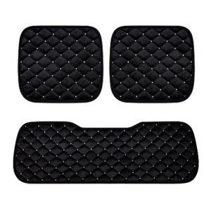 Set 3 huse pentru sezut scaune auto, culoare neagra - Img 1