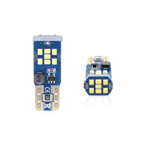 Set becuri auto cu LED CANBUS UltraBright compatibil T10 W5W 21 SMD Alb 12V/24V, destinat competitiilor auto sau off-road - Img 1