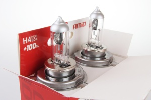 Set becuri cu halogen H4 12V 60 / 55W LumiTec SILVER + 100% DUO BOX - Img 2