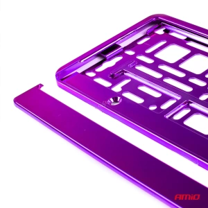 Suport numar inmatriculare din plastic, calitate Premium, culoare VIOLET - Img 4
