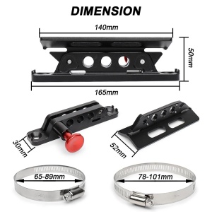 Suport universal pentru Extinctor, Stingator, cu prindere pe rollbar sau cabina, destinatie ATV, SSV, UTV, Off-Road - Img 7