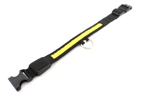 Zgarda iluminata cu LED pentru caine sau pisica, culoare Galben, AVX-AG232B - Img 3