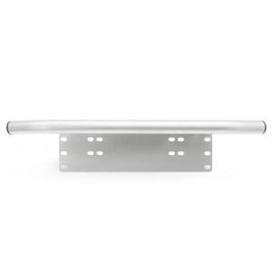 Bullbar din aluminiu cu suport numar si proiectoare pentru vehicule offroad, culoare Argintiu - Img 4