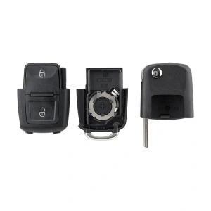  Carcasa Telecomanda Auto cu 2 butoane si lamela inclusa, compatibila Volkswagen, Skoda, Seat - Img 6