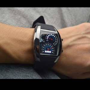 Ceas barbatesc LED, model Formula 1 - Img 3