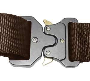 Curea Tactica pentru pantaloni, culoare Maro cu catarama Neagra - Img 5