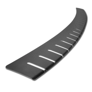 Folie protectie portbagaj in doua straturi, Crom si Carbon 3D Negru 83 x 7,5cm - Img 2