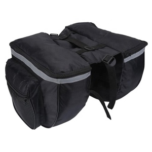Geanta de transport negra pentru bicicleta cu 4 compartimente AVX-RW1 - Img 2
