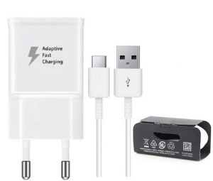 Incarcator pentru Samsung Fast Charger TA200EWE-DG970BWE Type C 1M Alb. - Img 3