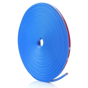Inele de protectie si decor jante, adezive, din plastic flexibil - ALBASTRU - Img 2