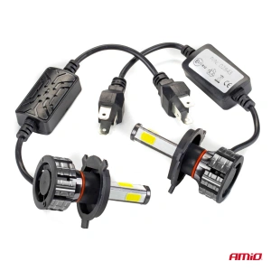 Instalatie LED COB 2Side AMiO, compatibil H4, destinat competitiilor auto sau off-road - Img 6