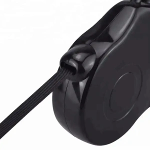 Lesa Retractabila Automata cu carabina pentru caini, lungime sfoara 5m, culoare Neagra - Img 3