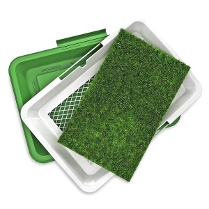 Litiera Inteligenta cu iarba artificiala pentru caini si catei de talie mica, 47 x 34cm - Img 4