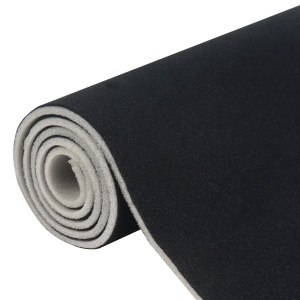 Material pentru reconditionare plafon auto, material textil cu spate buretat, culoare Neagra, dimensiune 2m x 1,50m - Img 3