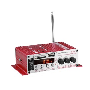 MINI amplificator auto, stereo, 12V, 40 W, radio FM, citire USB sau card SD, cu telecomanda - Img 2