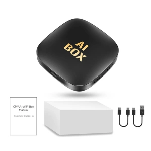 Modul adaptor auto "AI BOX" cu Android 13, Wireless CarPlay & Android Auto, GPS, WiFi, Bluetooth, Video, Muzică, Slot Card TF - Img 6