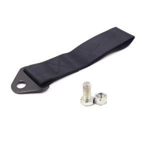 Ornament Racing de tip Curea/Sufa pentru carlig de remorcare, culoare Negru - Img 2