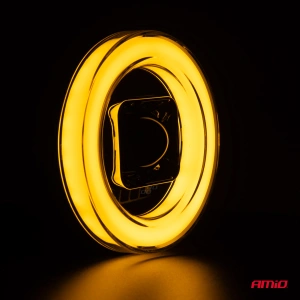 Proiector LED cu Angel Eye model AWL58, pozitie, semnalizare, faza lunga/scurta, pentru Off-Road, ATV, SSV, putere 45W, 8000lm, tensiune 9-36V, dimensiuni 114,5 x 114,5 x 52 mm - Img 5