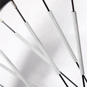 Set 12 ornamente din material reflectorizant pentru spite bicicleta, culoare gri - argintiu - Img 6