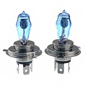 Set 2 becuri halogen H4 - P43 "HOD HI-POWER", putere 90/100W, lumina alba 5000K, 12V, imitatie xenon, cu mufe ceramice - Img 2