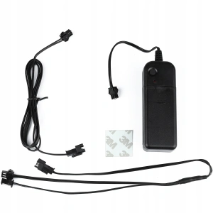 Set 2 benzi LED pentru iluminare casca moto, culoare alba, telecomanda cu fir, alimentare baterii - Img 4