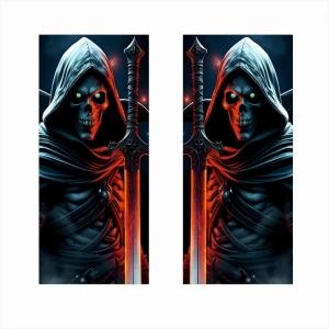Set 2 stickere decorative pentru stalpii usilor, print autoadeziv de inalta rezolutie, dimensine 2 buc x 50 x 22 cm , cod: AVX-SSU-25 - Img 2