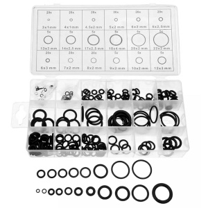 Set 225 de garnituri din cauciuc "O-Ring" rezistente la ulei, 18 tipuri/dimensiuni - Img 2