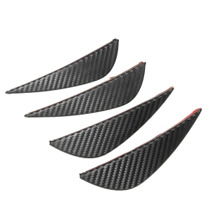 Set 4 buc. aripioare ornamentale bara tuning, culoare carbon - Img 4