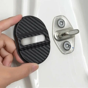 Set 4 buc. Ornamente Inchidere Usa, finisaj Carbon, culoare Neagra - Img 3