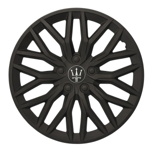 Set 4 capace roti VELAR Black Core, design Sportiv cu accente negre, ABS rezistent, Universal, pentru jante R16