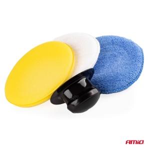 Set bureti pentru curatare, polisare si slefuire, 3 x 125 mm, cu maner - Img 3