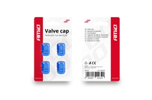Set capacele auto pentru ventil hexagon albastru 4 buc - Img 4