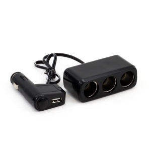 Splitter bricheta auto SOC2 3+1 USB - Img 1