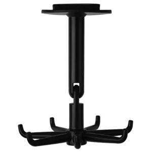 Umeras rotativ de bucatarie cu 6 carlige, material ABS, lungime 11 cm, culoare Negru - Img 5