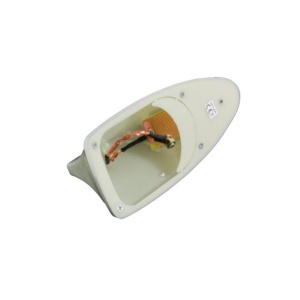 Antena auto activa AM - FM tip "SHARK TAIL" culoare GRI ARGINTIU - Img 1