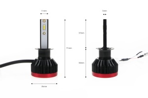 Becuri auto LED BF Series AMiO compatibil H1, destinat competitiilor auto sau off-road - Img 2