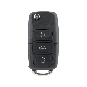  Carcasa Telecomanda Auto cu 3 butoane si lamela inclusa, compatibila Volkswagen, Skoda, Seat - Img 2