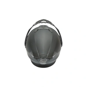 Casca motocross integrala, negru mat cu viziera transparenta si ochelari de soare marimea XL, model LION - Img 5