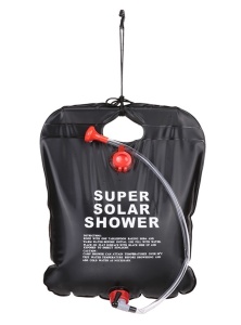 Dus solar suspendat pentru camping sau plaja, capacitate 20l, culoare Neagra - Img 5