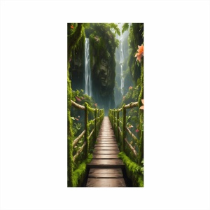 Folie imprimata color pentru decor Usa, dimensiune 200 x 90cm, model: AVX-DR24 - Img 2