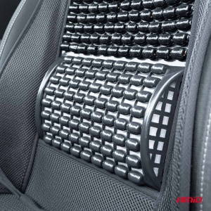 Husa scaun auto cu bile de masaj si suport lombar, dimensiuni 110 x 46 cm, culoare Neagra - Img 3
