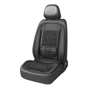 Husa scaun auto cu bile de masaj si suport lombar, dimensiuni 98 x 49 cm, culoare Neagra - Img 1