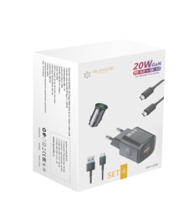 Incarcator priza pentru telefon cu adaptor auto si 2 cabluri - Img 4
