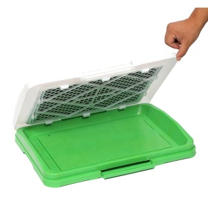 Litiera Inteligenta cu iarba artificiala pentru caini si catei de talie mica, 47 x 34cm - Img 5