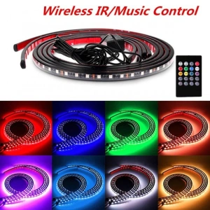 Lumini UnderCar LED - RGB pentru interior sau exterior cu telecomanda - 22cm - Img 3