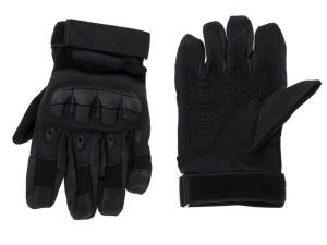 Manusi Tactice cu elemente de protectie, marime XL, cu destinatie Moto, ATV, SSV, QUAD, culoare Neagra - Img 4