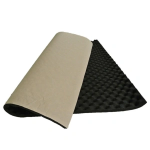 Material insonorizant auto adeziv reliefat, dimensiune 80cm x 50cm x 15mm, culoare Neagra - Img 4