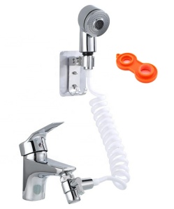 Para de dus suplimentara cu furtun extensibil pentru chiuveta sau cada, AVX-AG176B - Img 3