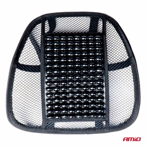 Pernita scaun cu suport lombar pentru corectare postura cu bile de masaj, dimensiune 40 x 38 cm, culoare Neagra - Img 7